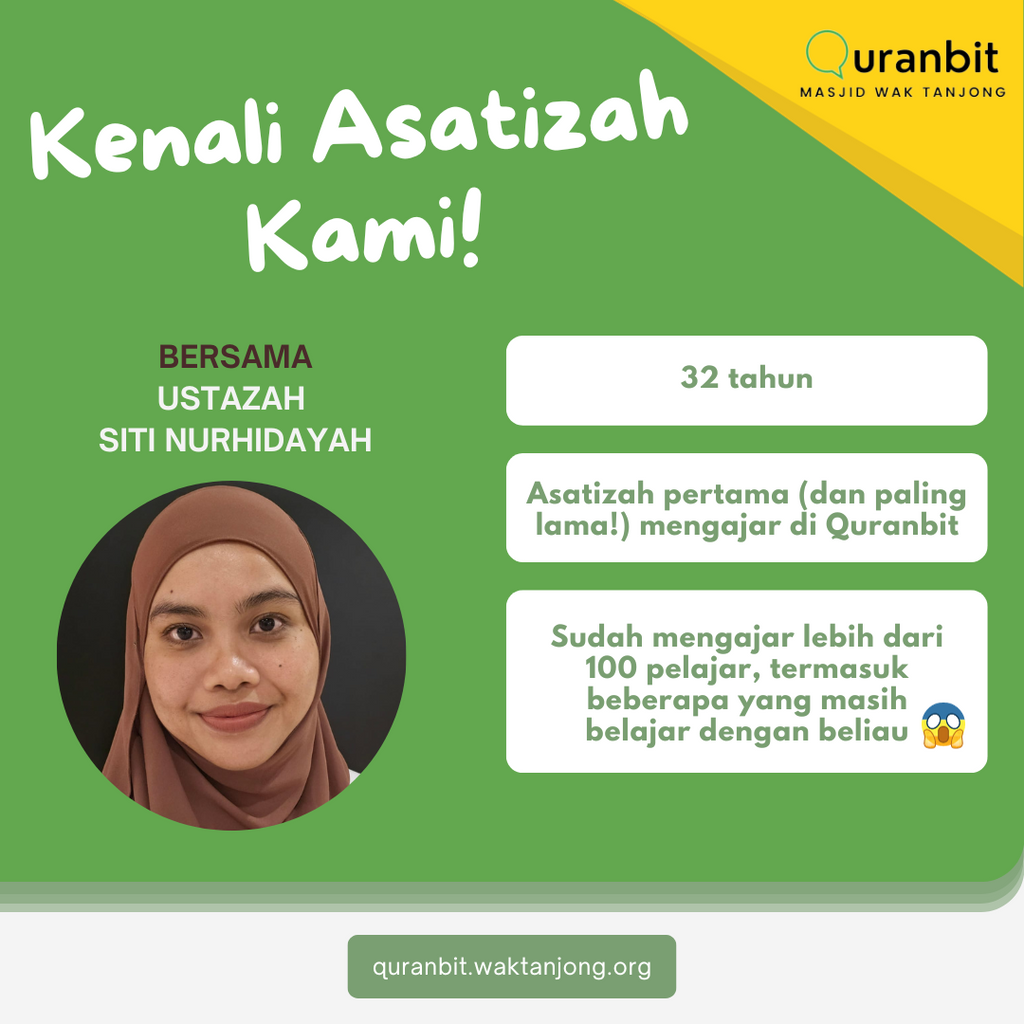 Kenali Asatizah Kami - Bersama Ustazah Siti Nurhidayah